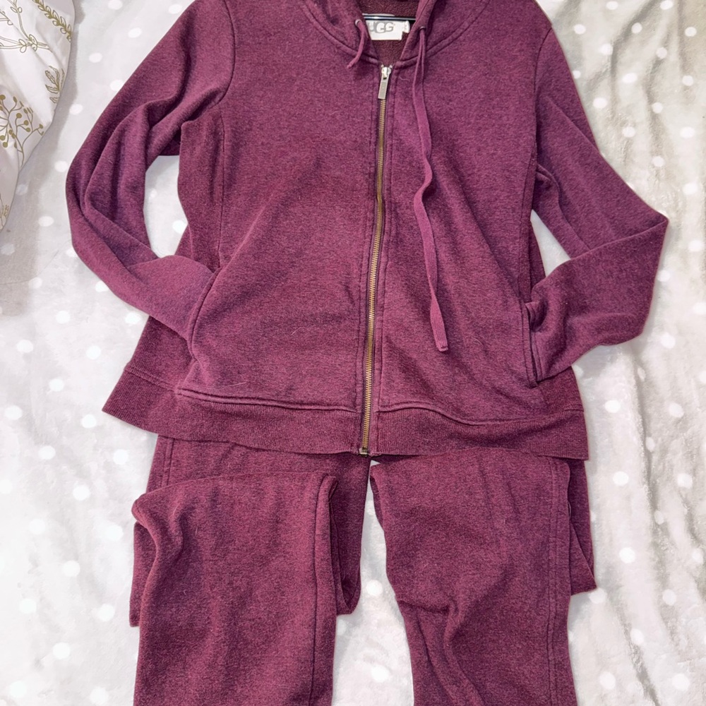 UGG Plum Hooded Lounge Set